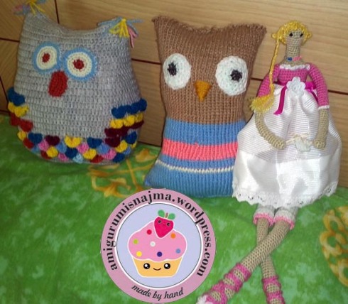 amigurumi tilda owl crochet pillow