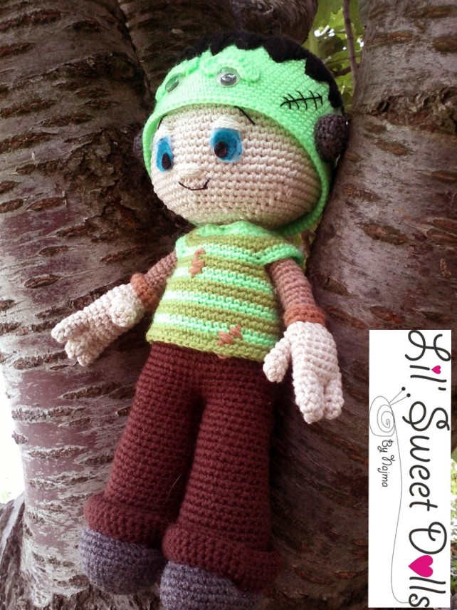 Frankenstein toy doll najma crochet amigurumi05